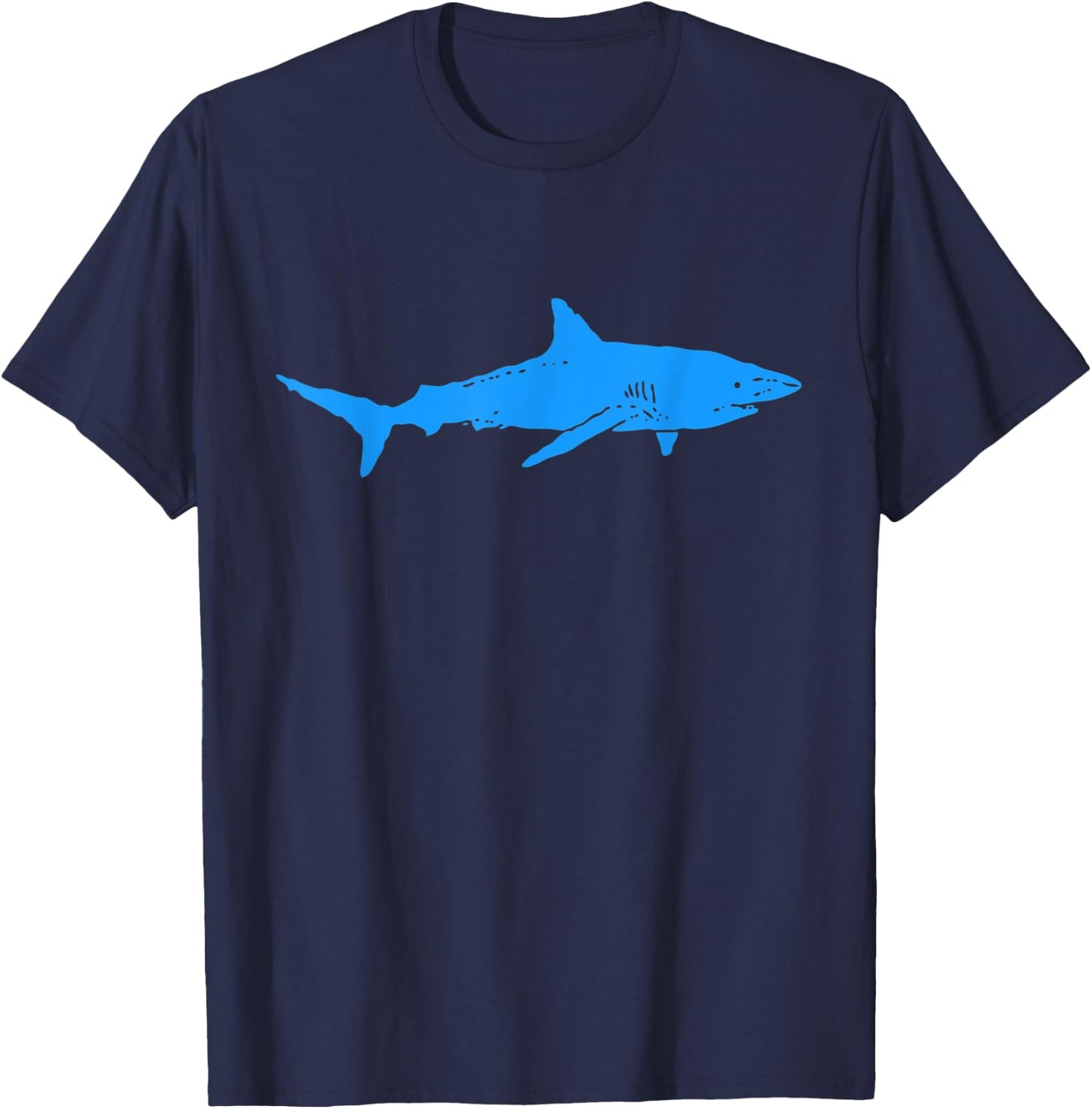 Shark | Cool Blue Shark | Shark Ocean Gift T-Shirt - T-Shirt | Navy