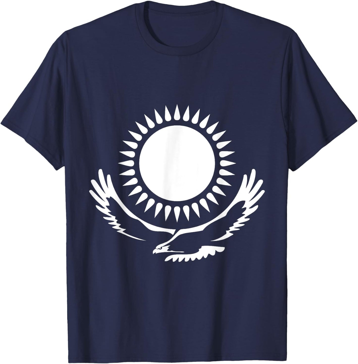 Republic of Kazakhstan Kazakhstan Kazakh Flag Horse T-Shirt - T-Shirt | Navy