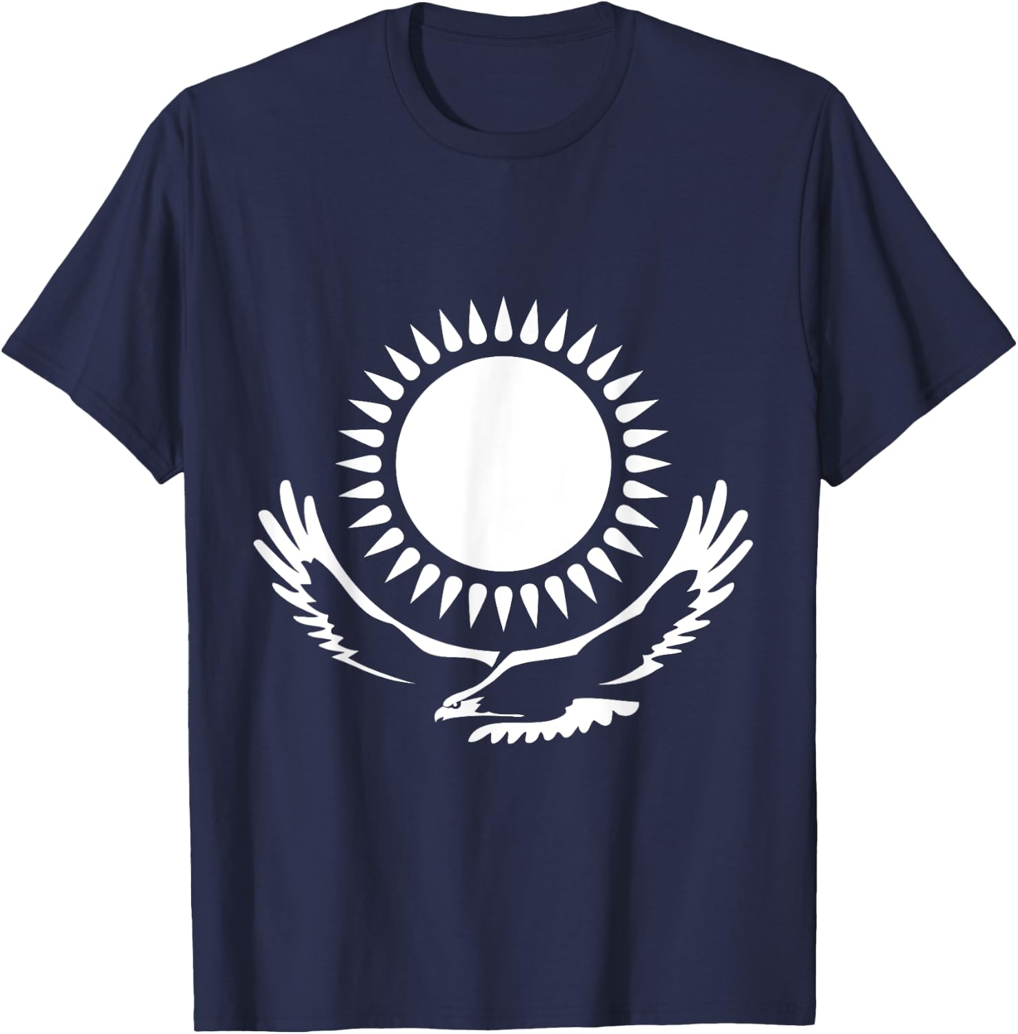 Republic of Kazakhstan Kazakhstan Kazakh Flag Horse T-Shirt - T-Shirt | Navy