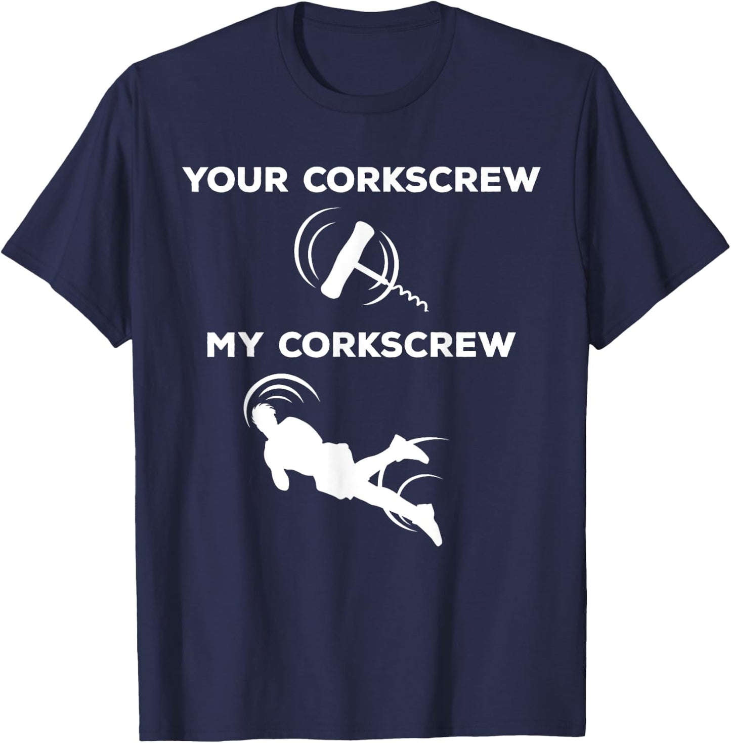 Tricking Screw Gift - Funny Tricking Martial Arts T-Shirt - T-Shirt | Navy