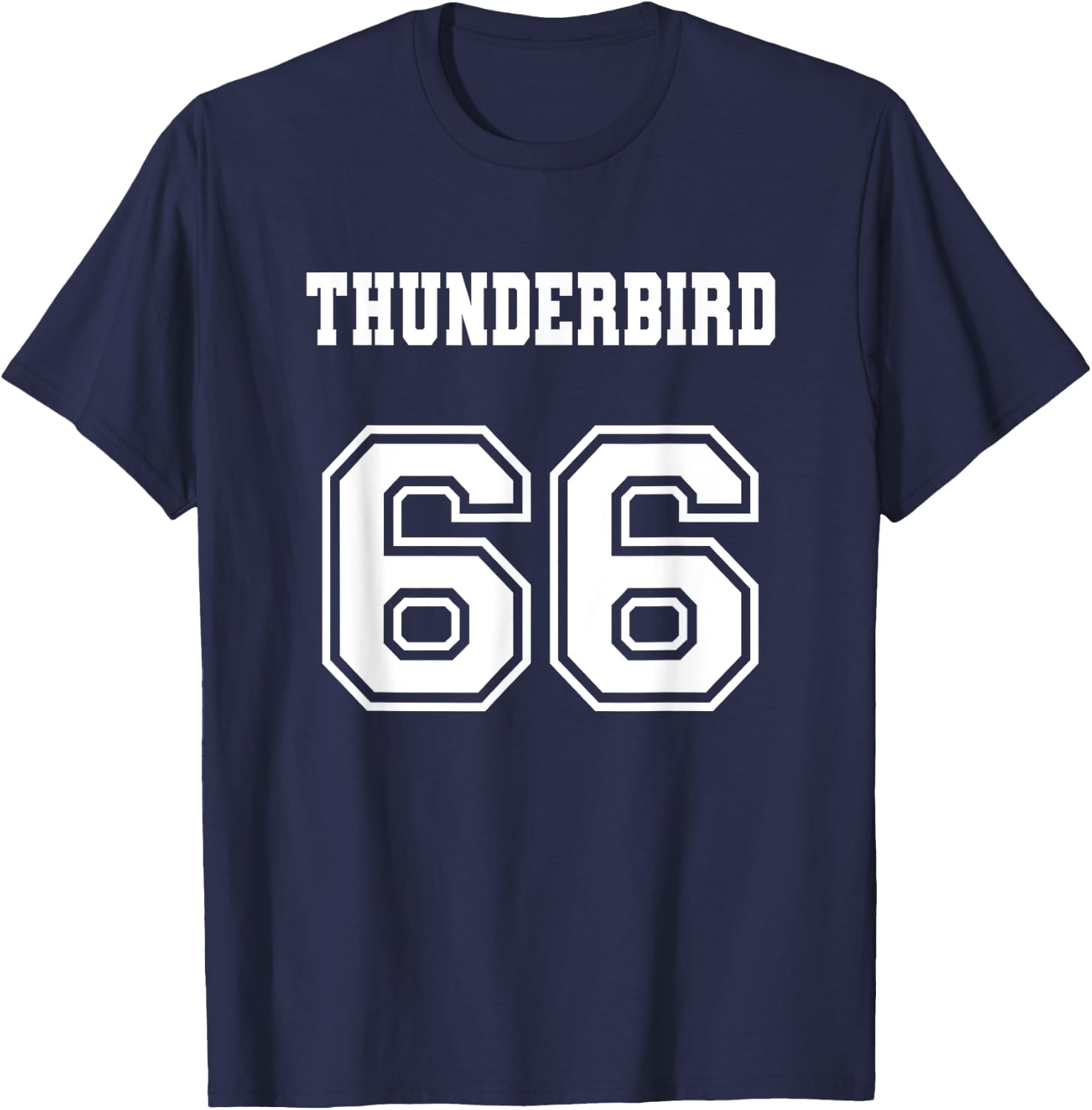 Jersey Style Thunderbird 66 1966 Muscle Classic Car T-Shirt - T-Shirt | Navy
