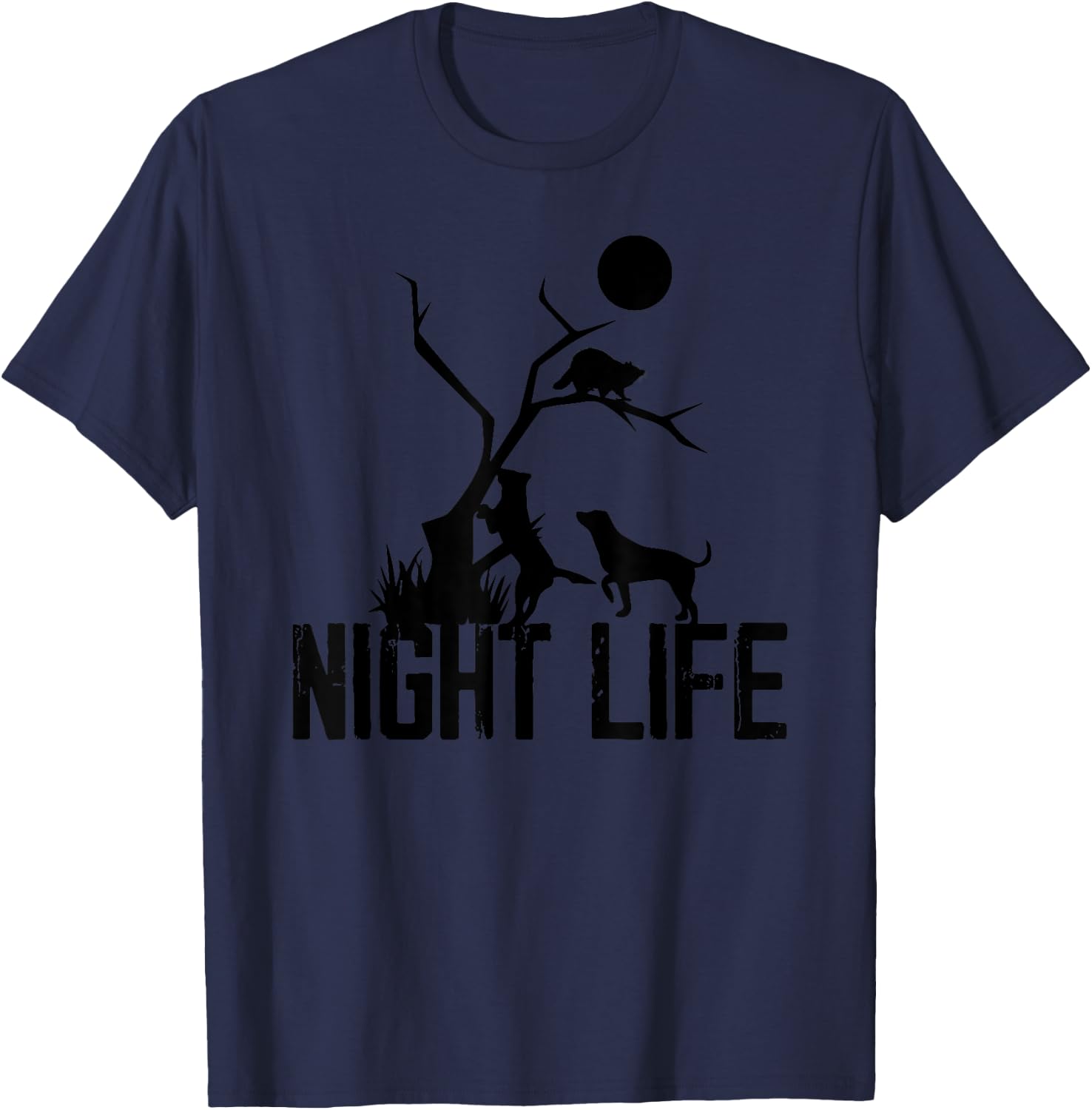 Coon Hound Hunting Night Life Hunting Dog Coon Hunting Women T-Shirt - T-Shirt | Navy