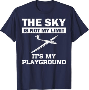 Funny Glider Art Gliding Pilot Aviation Lover Men Women T-Shirt - T-Shirt | Navy