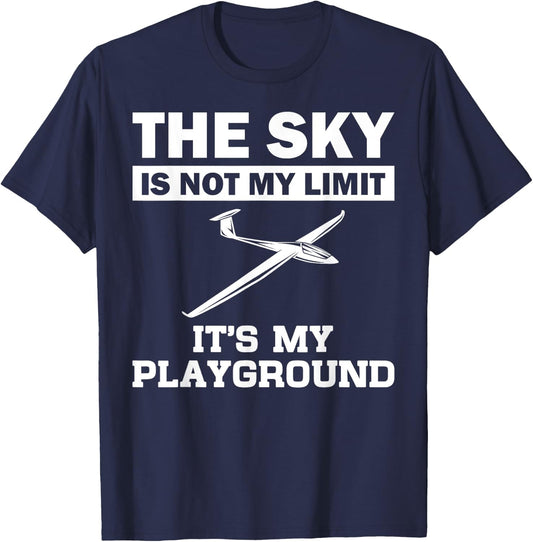Funny Glider Art Gliding Pilot Aviation Lover Men Women T-Shirt - T-Shirt | Navy