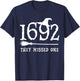 1692 They Missed One Halloween Feminist Witch Trials T-Shirt - T-Shirt | Navy