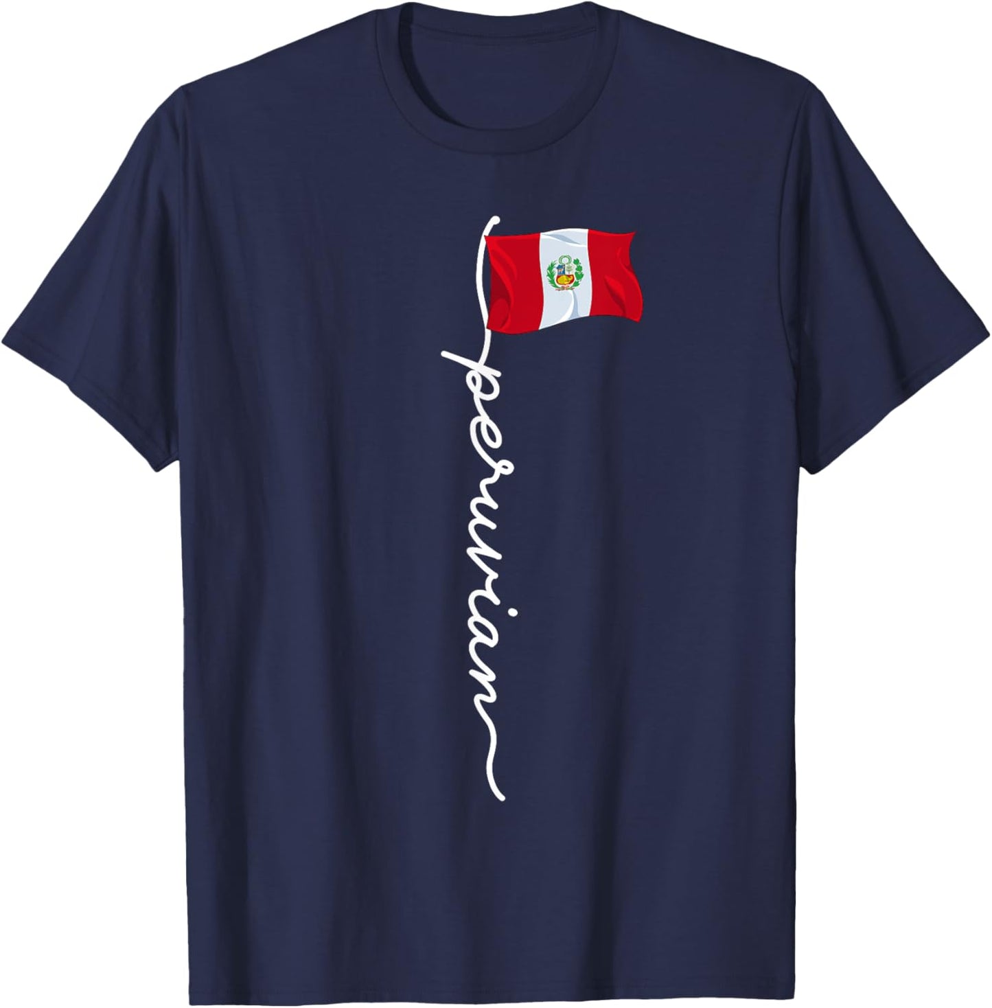 Peru Signature Peruvian , Small, Black T-Shirt - T-Shirt | Navy