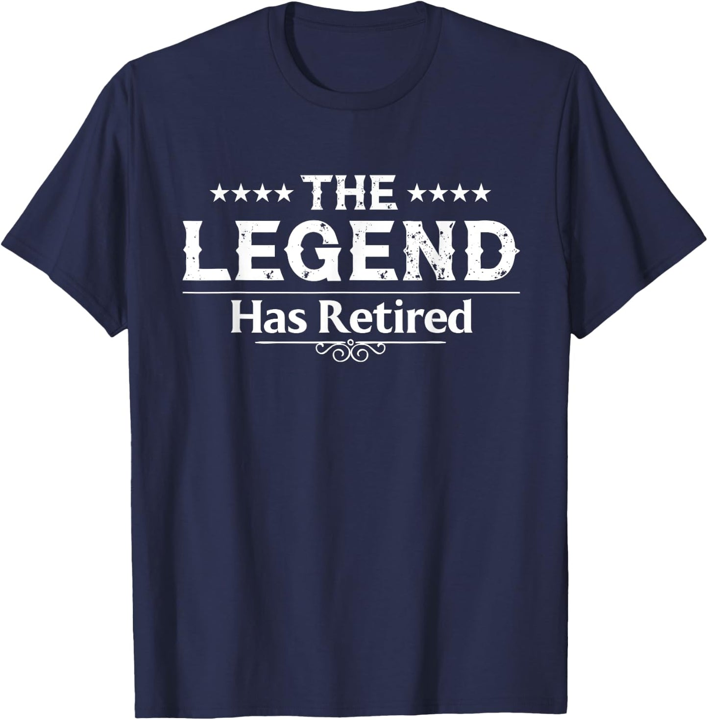 Funny The Legend Has Retired Gift Women Retirement T-Shirt - T-Shirt | Navy