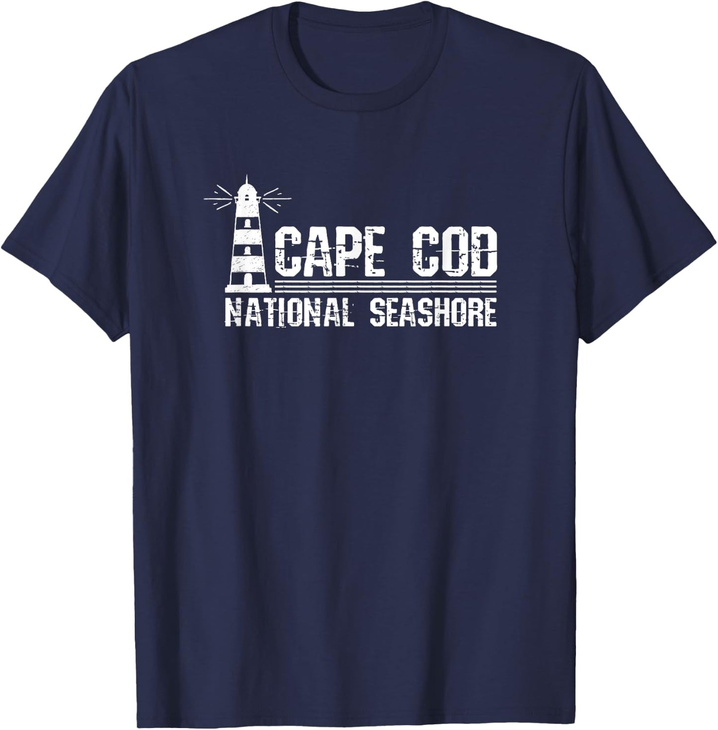 Lighthouse Cape Cod National Seashore T-Shirt - T-Shirt | Navy