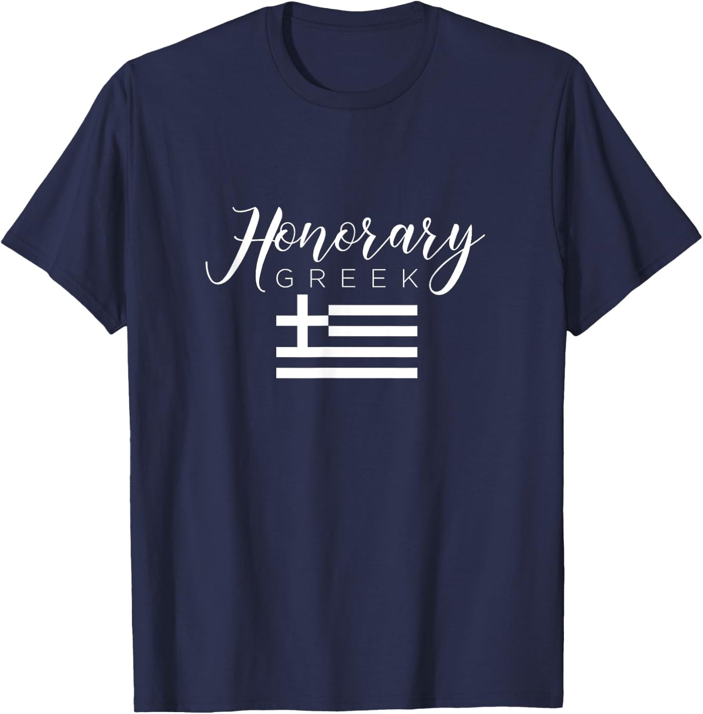 Honorary Greek - Funny Greece Souvenir T-Shirt - T-Shirt | Navy