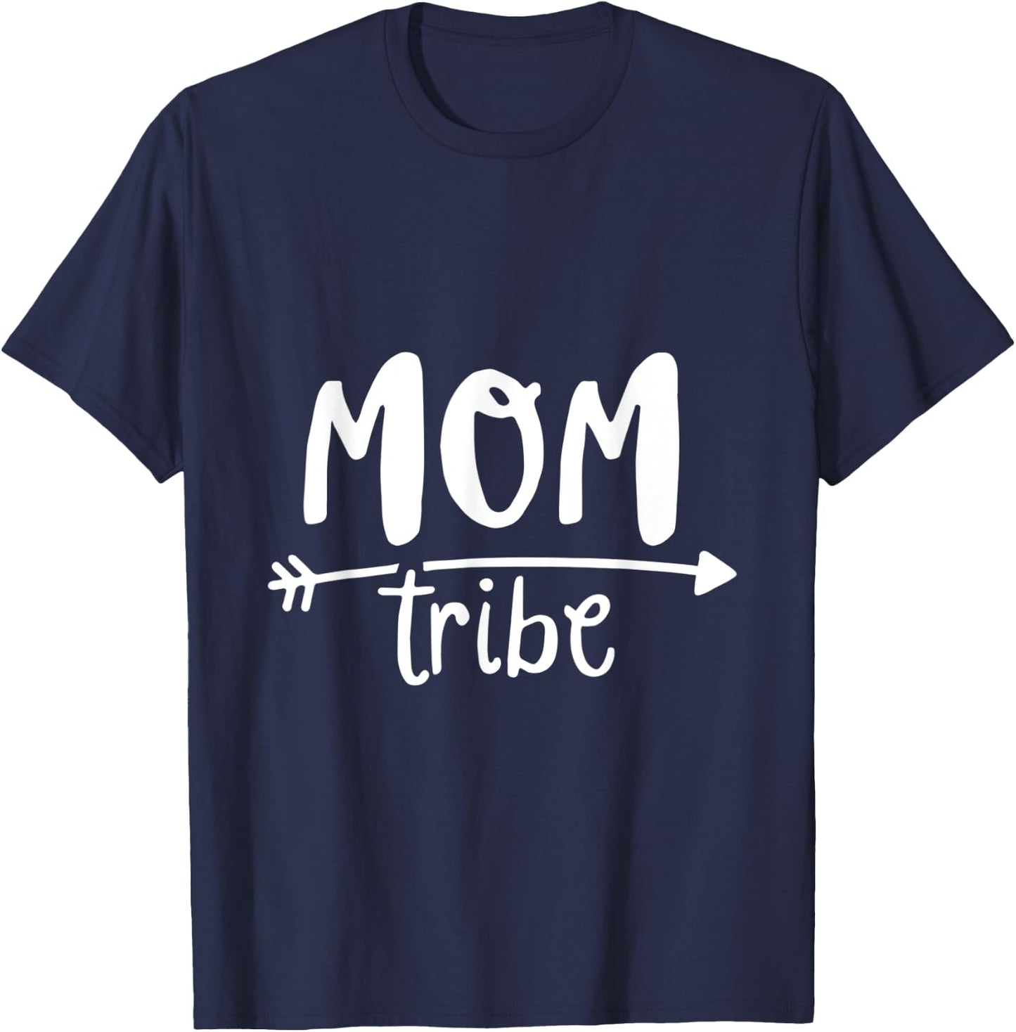 Mom Tribe Mama Family Love Saying T-Shirt - T-Shirt | Navy