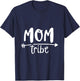 Mom Tribe Mama Family Love Saying T-Shirt - T-Shirt | Navy