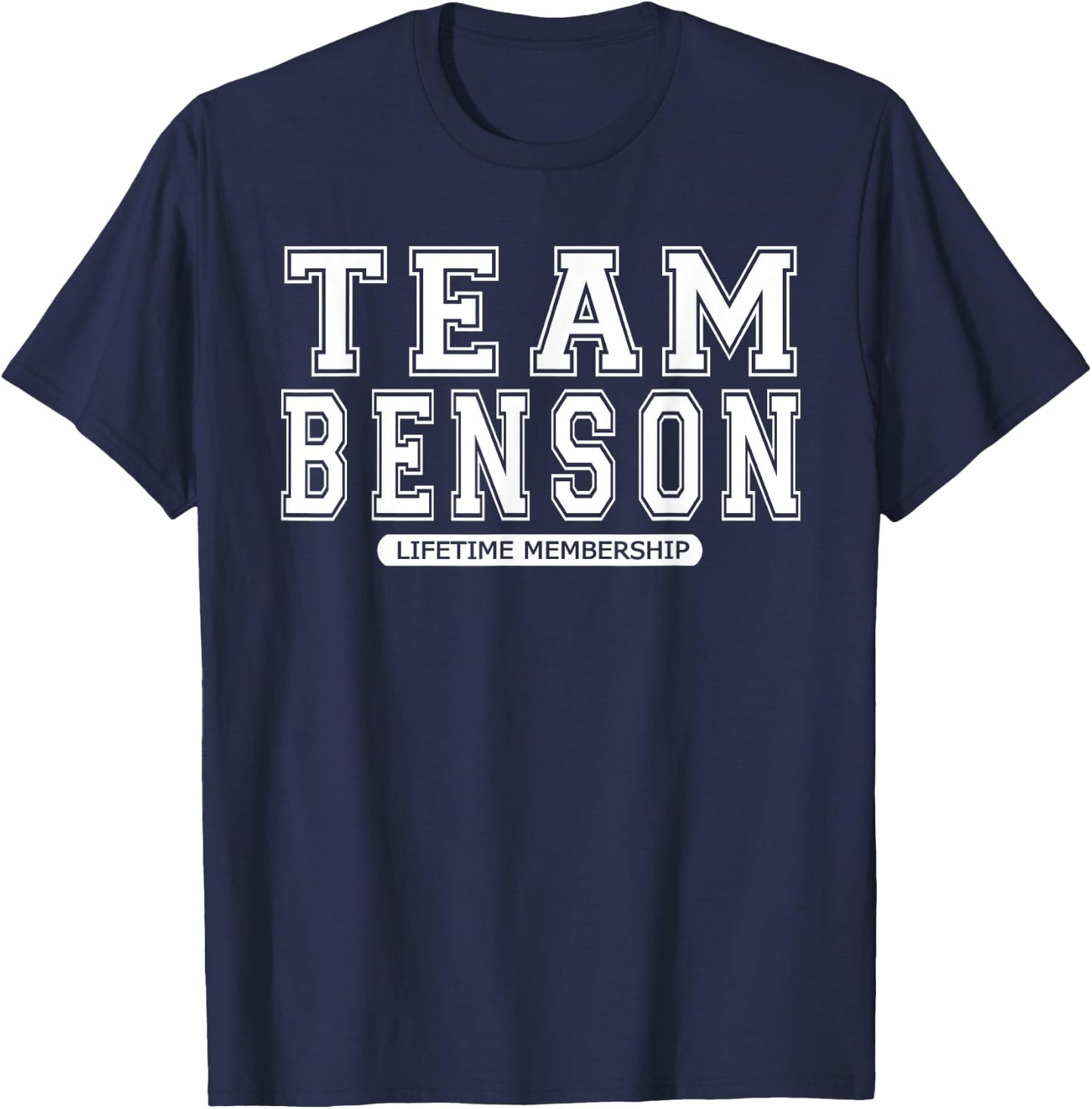 Team BENSON Family Surname Reunion Crew Member Gift T-Shirt - T-Shirt | Navy