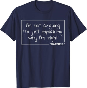 DARNELL Quote Funny Birthday Personalized Name Gift T-Shirt - T-Shirt | Navy