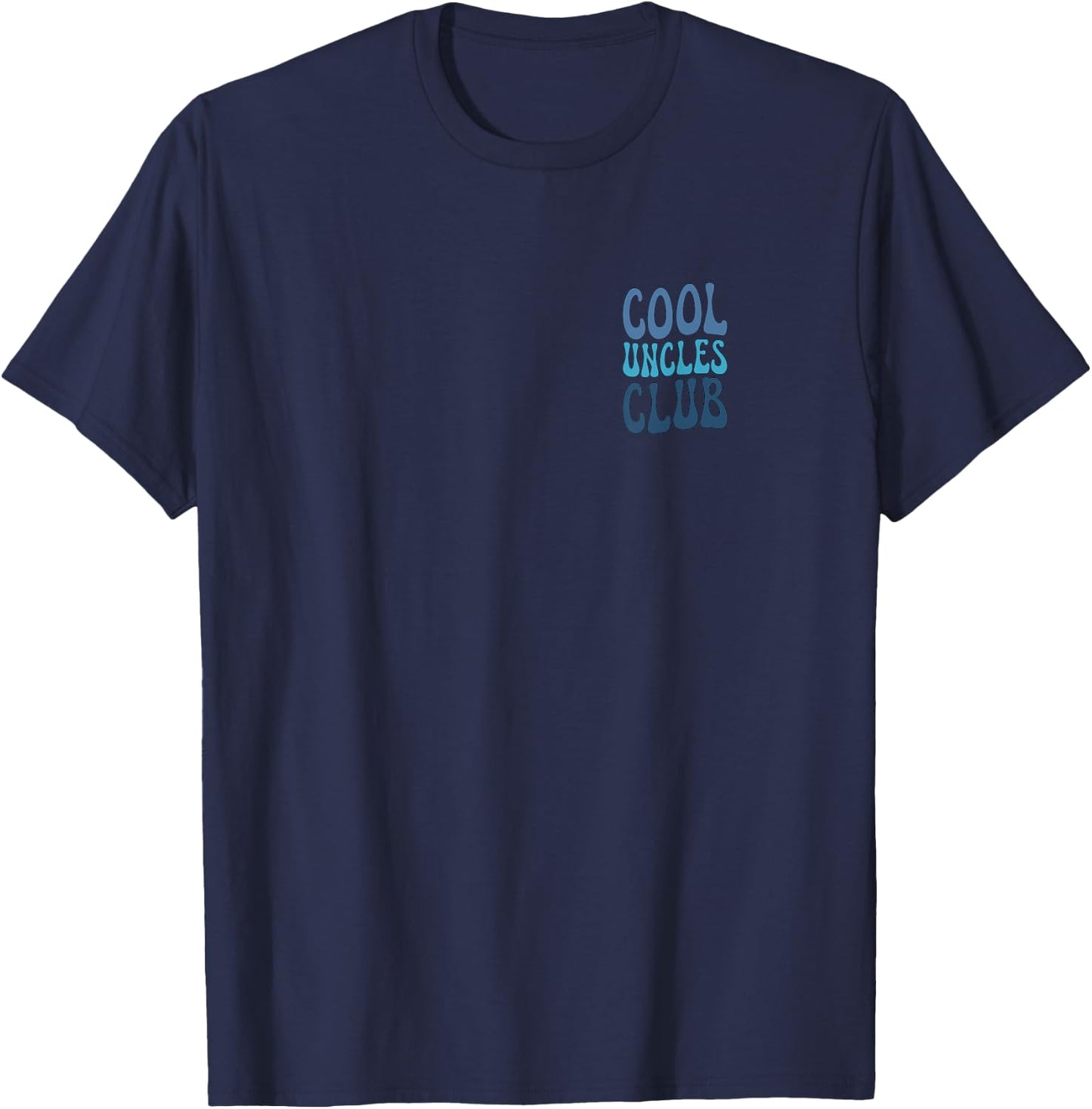 Cool Uncles Club Pregnancy Announcement For Uncle Pocket T-Shirt - T-Shirt | Navy
