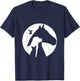 Animal Silhouette Cat Dog Horse Bird Hummingbird Men Women Girls Kids T-Shirt - T-Shirt | Navy