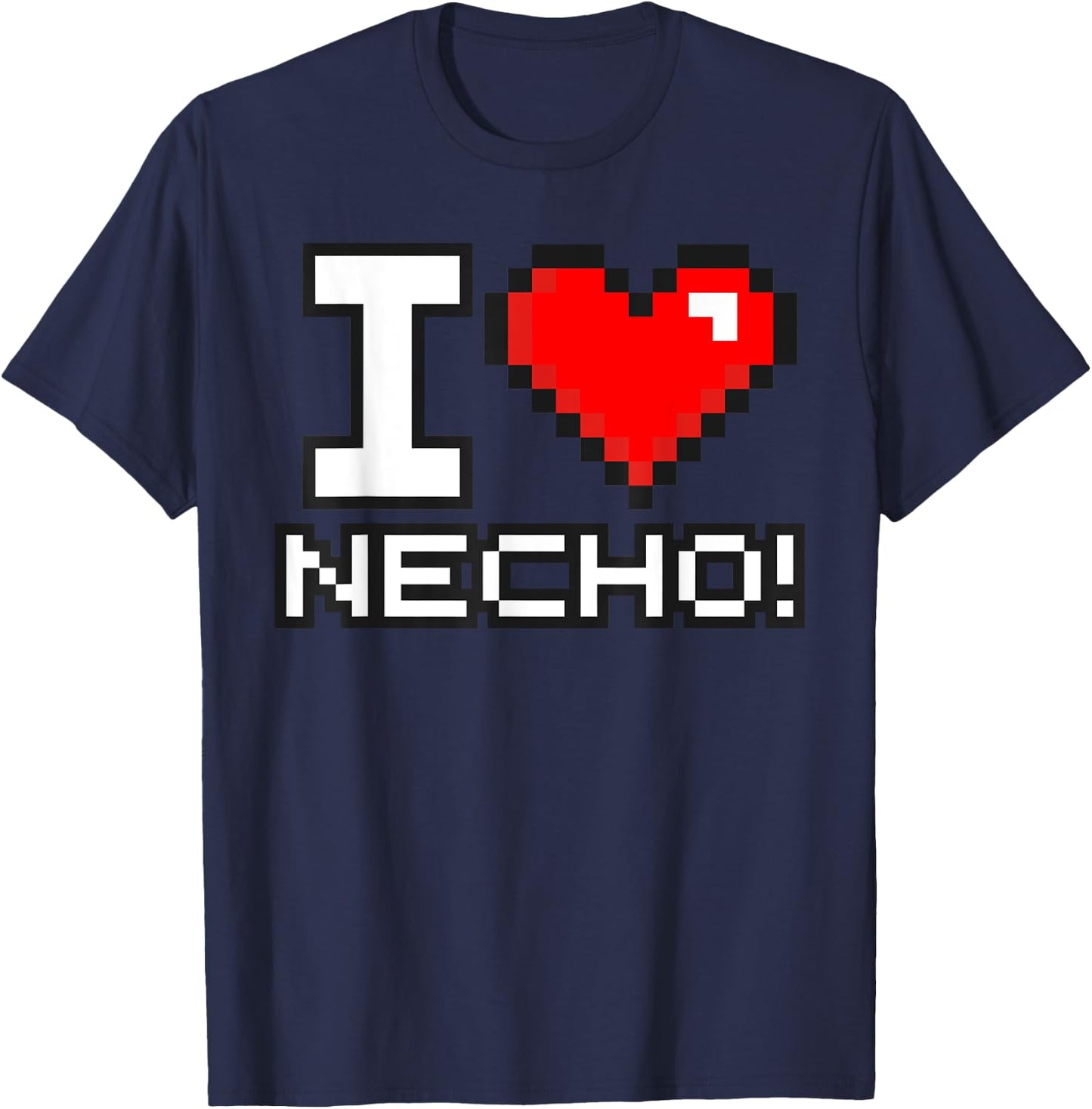 I Love Necho System 8 Bit Heart SF Insurance Agent Agency T-Shirt - T-Shirt | Navy