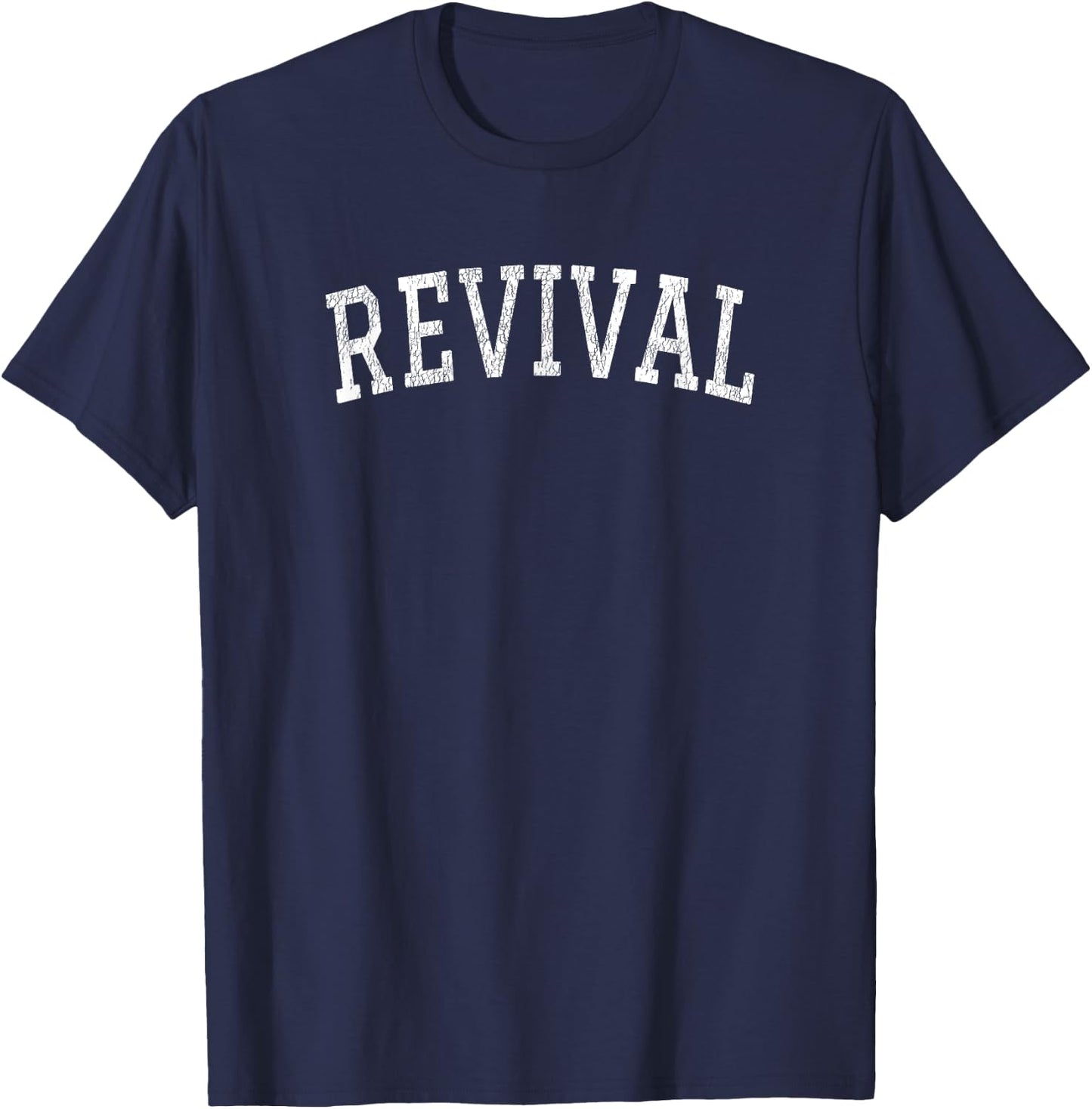 Revival Curved Letters Revival T-Shirt - T-Shirt | Navy