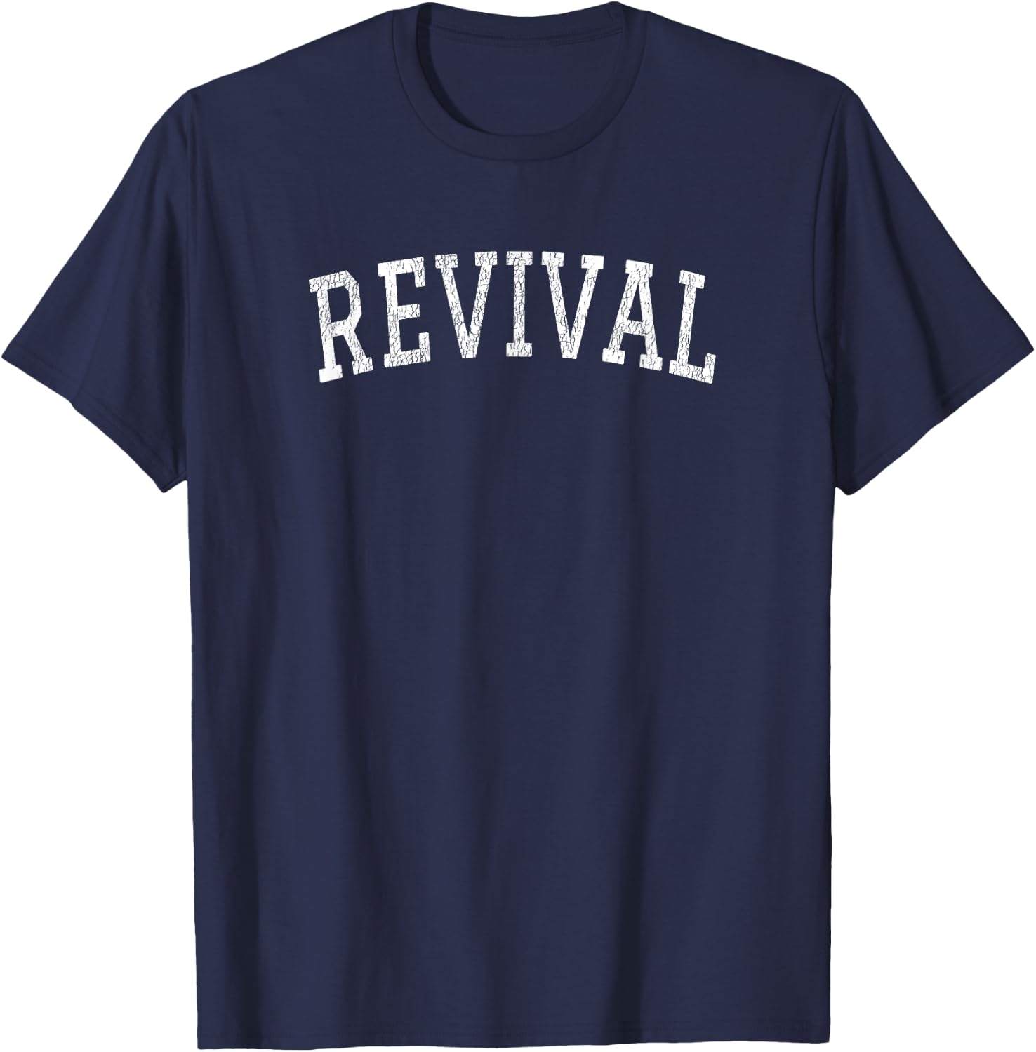 Revival Curved Letters Revival T-Shirt - T-Shirt | Navy