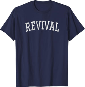 Revival Curved Letters Revival T-Shirt - T-Shirt | Navy