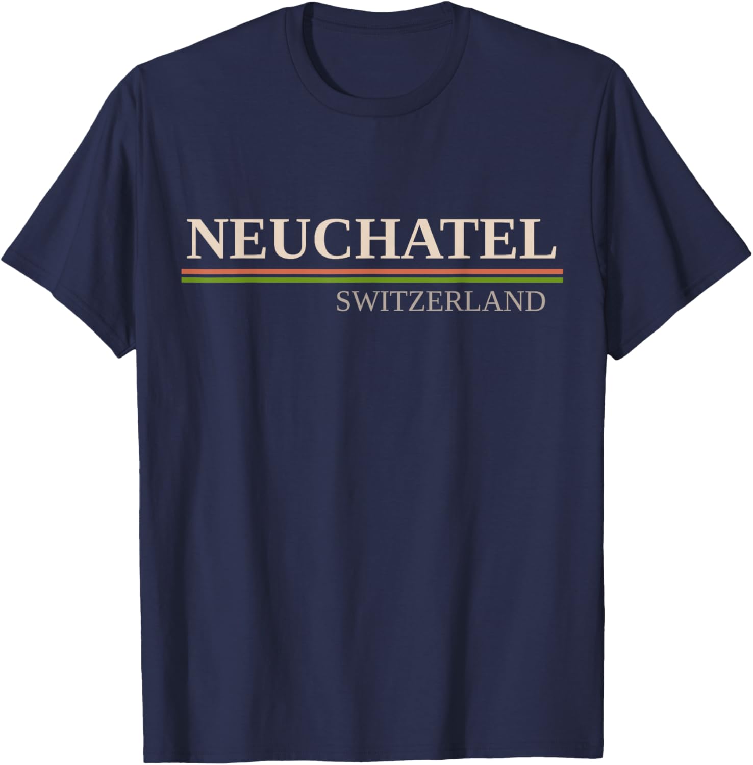 Neuchatel Switzerland T-Shirt - T-Shirt | Navy