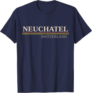 Neuchatel Switzerland T-Shirt - T-Shirt | Navy