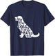 Time Spent With Dogs Is Never Wasted T-Shirt - T-Shirt | Navy