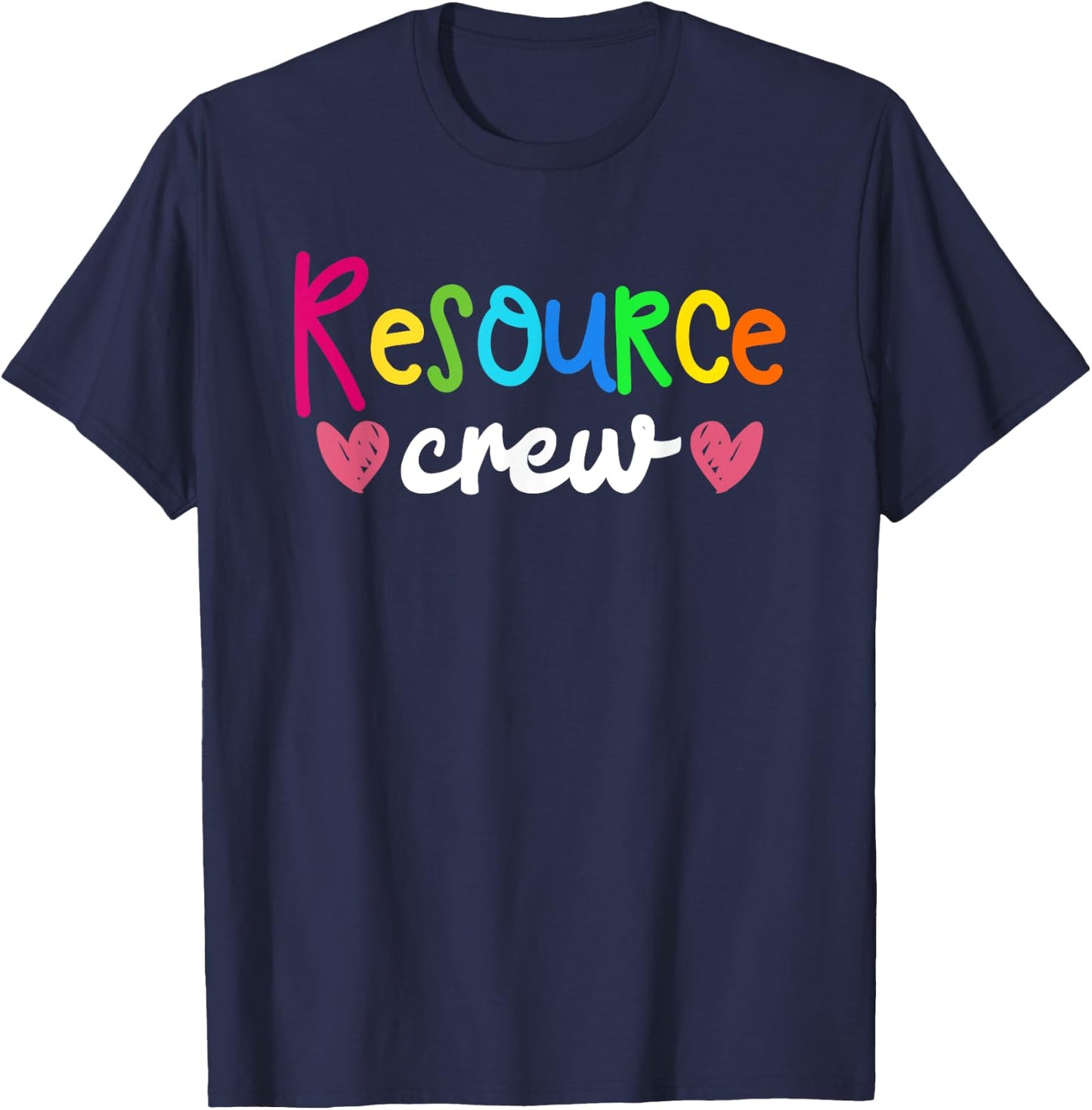 Resource Crew Special Education Teacher Special Ed Gift Women T-Shirt - T-Shirt | Navy