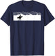 Surfer Boarding Beach Surfboard Summer Wave SurfBoarder Women Kids T-Shirt - T-Shirt | Navy