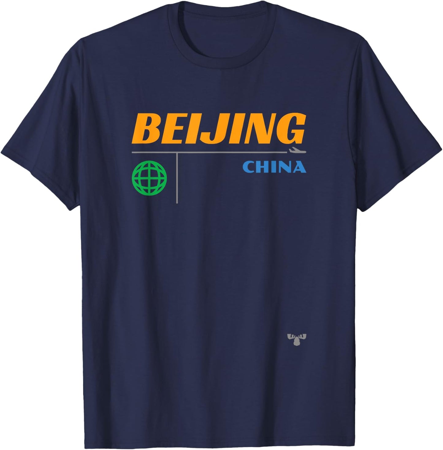 Beijing Mid Century T-Shirt - T-Shirt | Navy