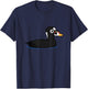 Cute Cartoon Surf Scoter Sea Duck Birder Bird Lover Gift T-Shirt - T-Shirt | Navy