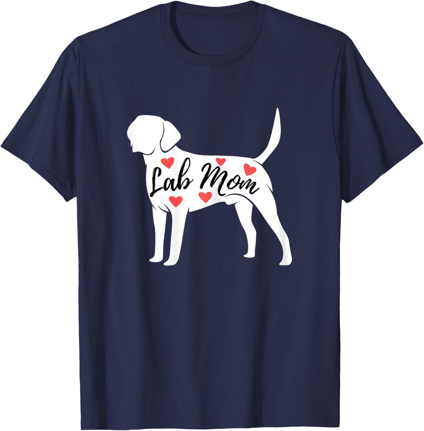 Lab Mom - Labrador Retriever Lover Dog Owner Pet Girls Kids T-Shirt - T-Shirt | Navy