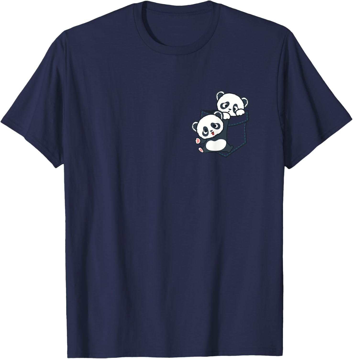 Panda Shirt Men Women Panda Lover Gift Panda T-Shirt - T-Shirt | Navy