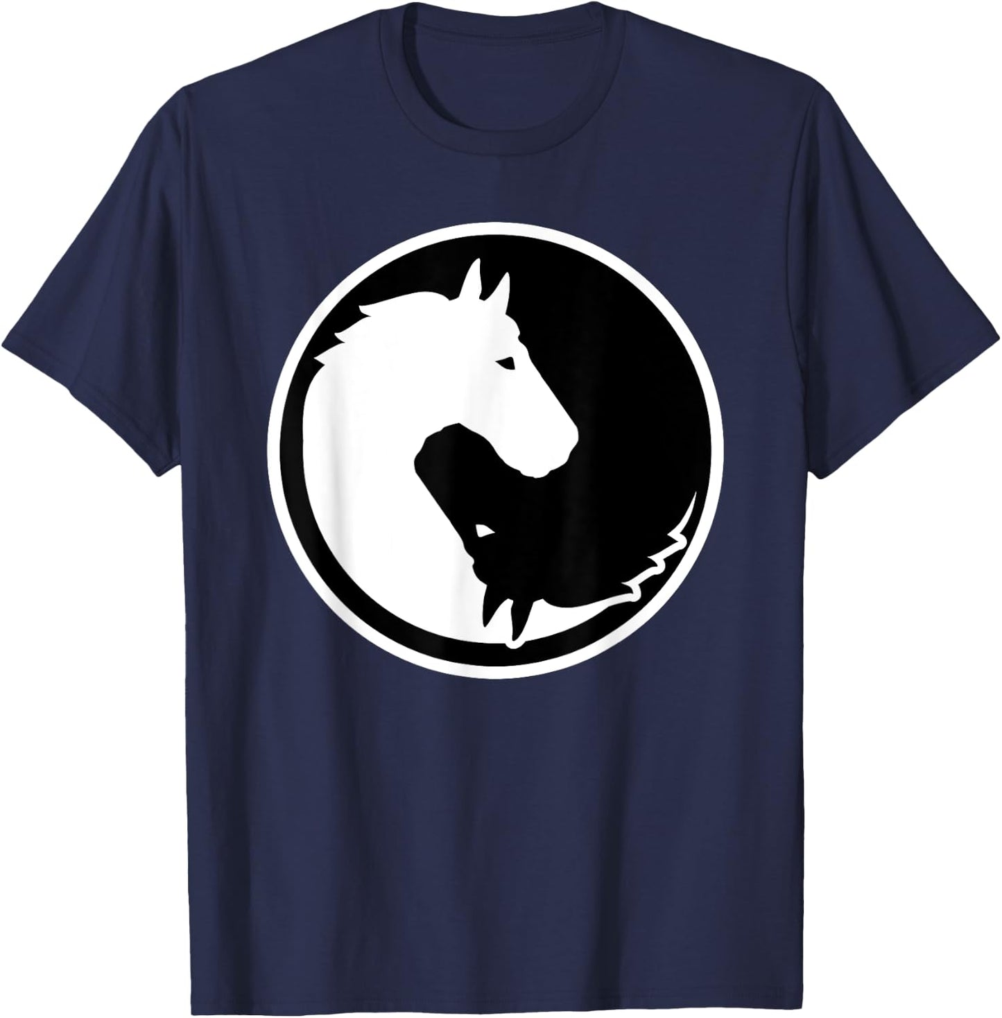 Horse yin and yang T-Shirt - T-Shirt | Navy