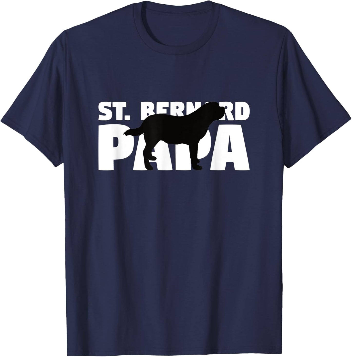 Saint Bernard Gift Dog Dad St. Bernard Papa Women Kids T-Shirt - T-Shirt | Navy