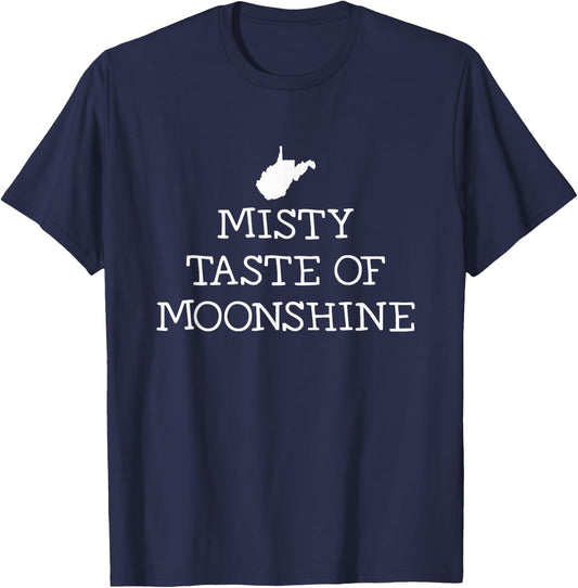 West Virginia Misty Taste of Moonshine T-Shirt - T-Shirt | Navy