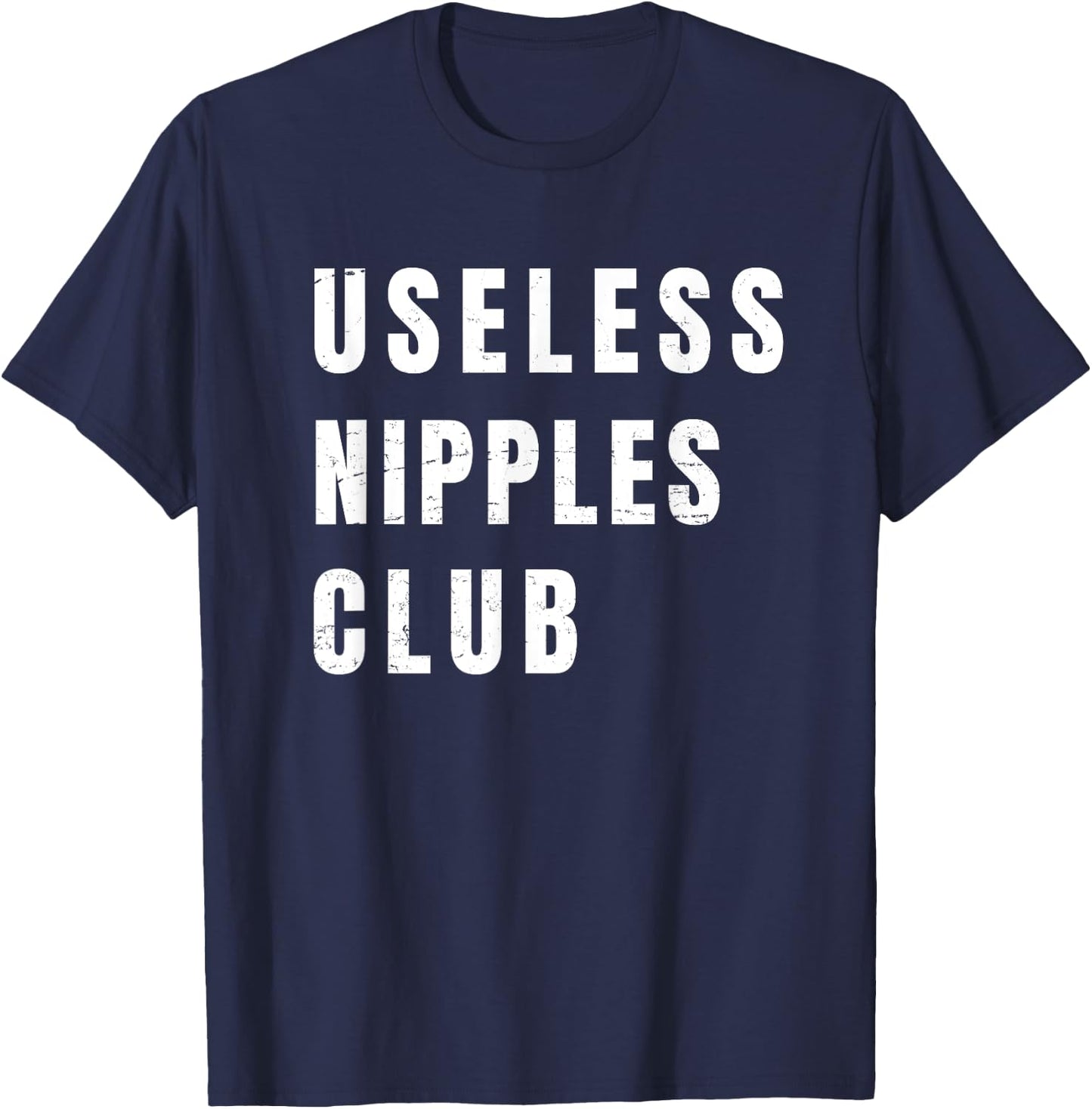 Funny Dad - Useless Nipples Club - Breastfeeding - Evolution T-Shirt - T-Shirt | Navy