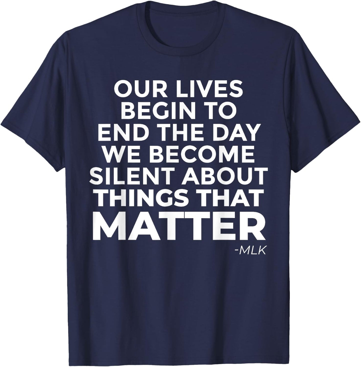 Black History Month Black Lives Matter T-Shirt - T-Shirt | Navy