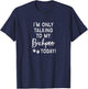 I'm Only Talking To My Bichpoo Today Puppy Dog Mom T-Shirt - T-Shirt | Navy