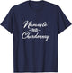 Namaste and Chardonnay Yoga for Wine Lovers T-Shirt - T-Shirt | Navy