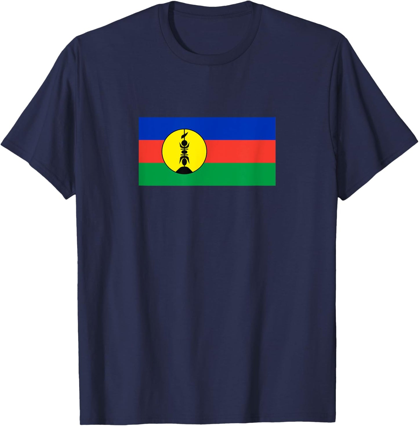 New Caledonia Flag Shirt Flag of New Caledonia T-Shirt - T-Shirt | Navy