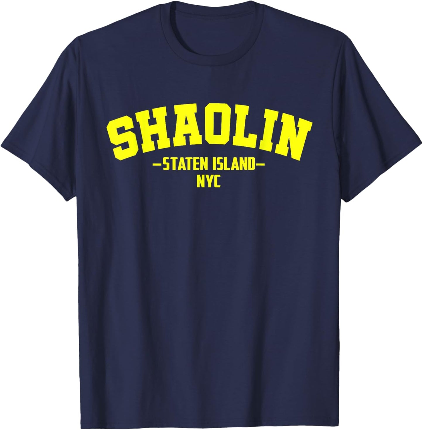 Shaolin Staten Island NYC Retro 90's Hip-Hop T-Shirt - T-Shirt | Navy