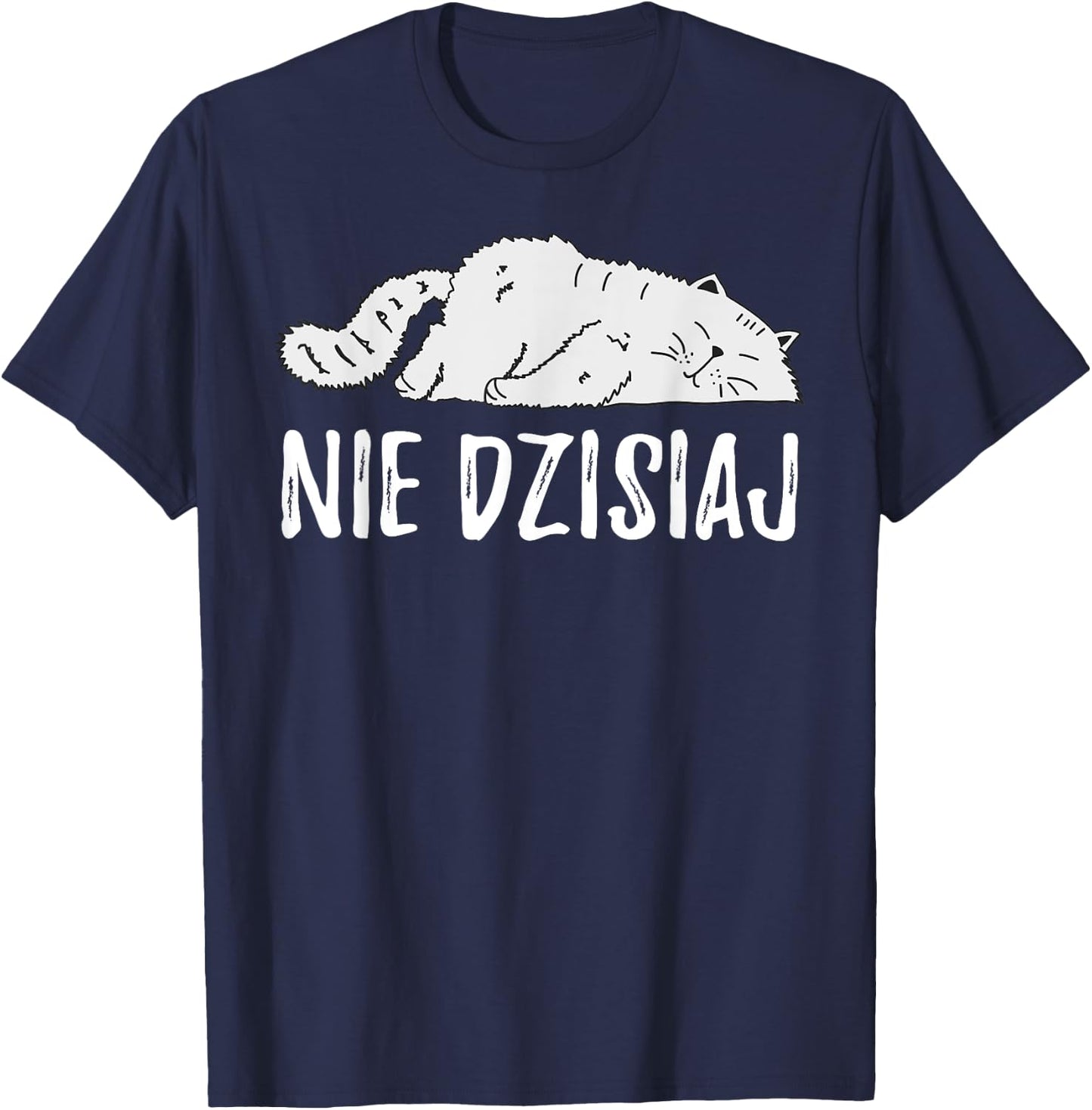 Funny Polish Cat Poland Polska T-Shirt - T-Shirt | Navy