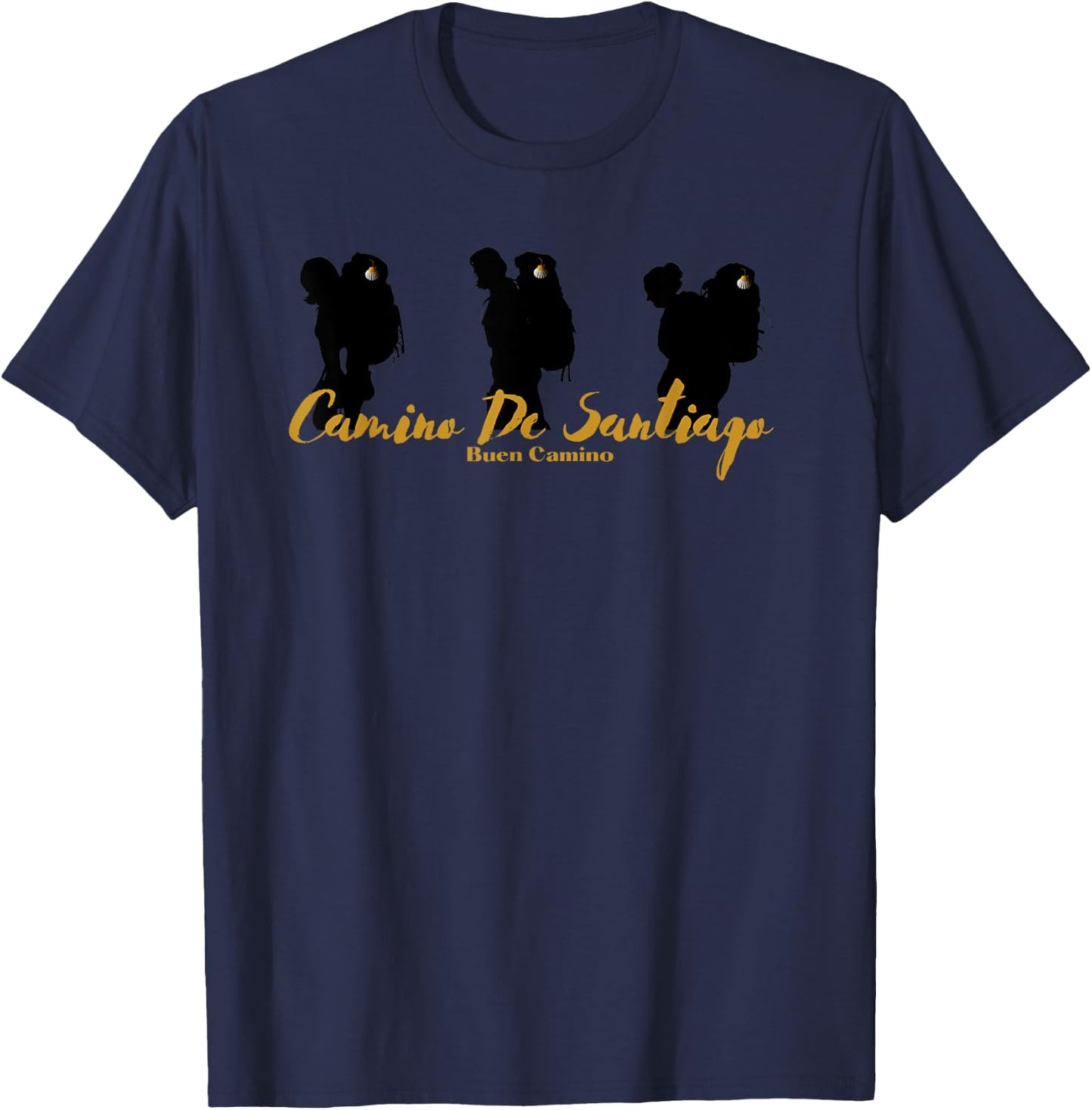 Camino de Santiago Pilgrim Way of Saint James Stages Gifts T-Shirt - T-Shirt | Navy
