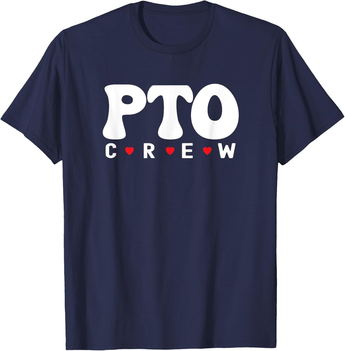 PTO Crew Parent Teacher Squad Group Volunteer Staff Matching T-Shirt - T-Shirt | Navy