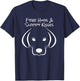 Free Hugs and Sloppy Kisses Dog Lovers T-Shirt - T-Shirt | Navy