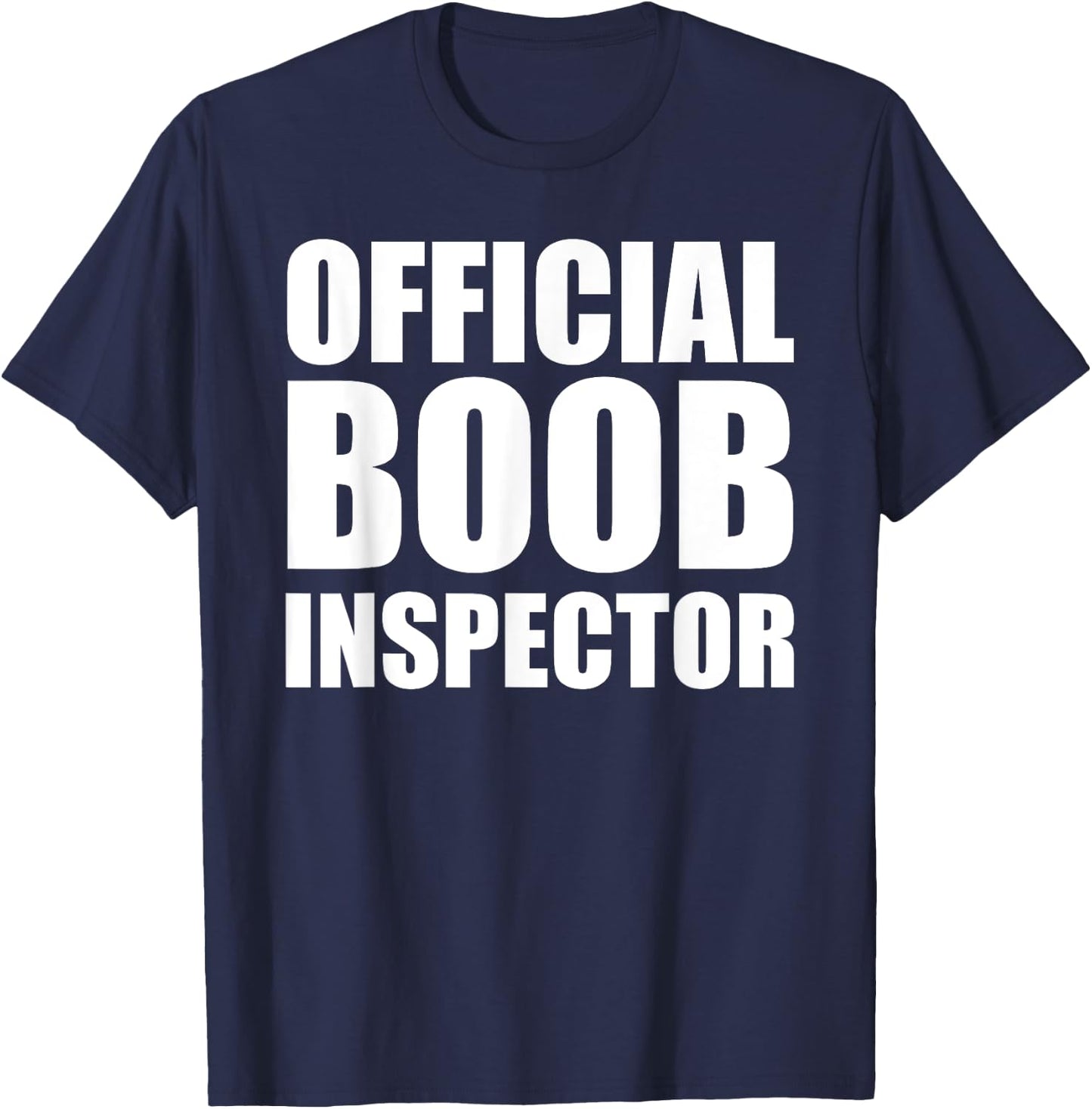 Boob Inspector Halloween Costume Gift Boobs 31st October T-Shirt - T-Shirt | Navy