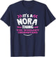 Nora Personalised Gift It's a Nora Thing Custom T-Shirt - T-Shirt | Navy