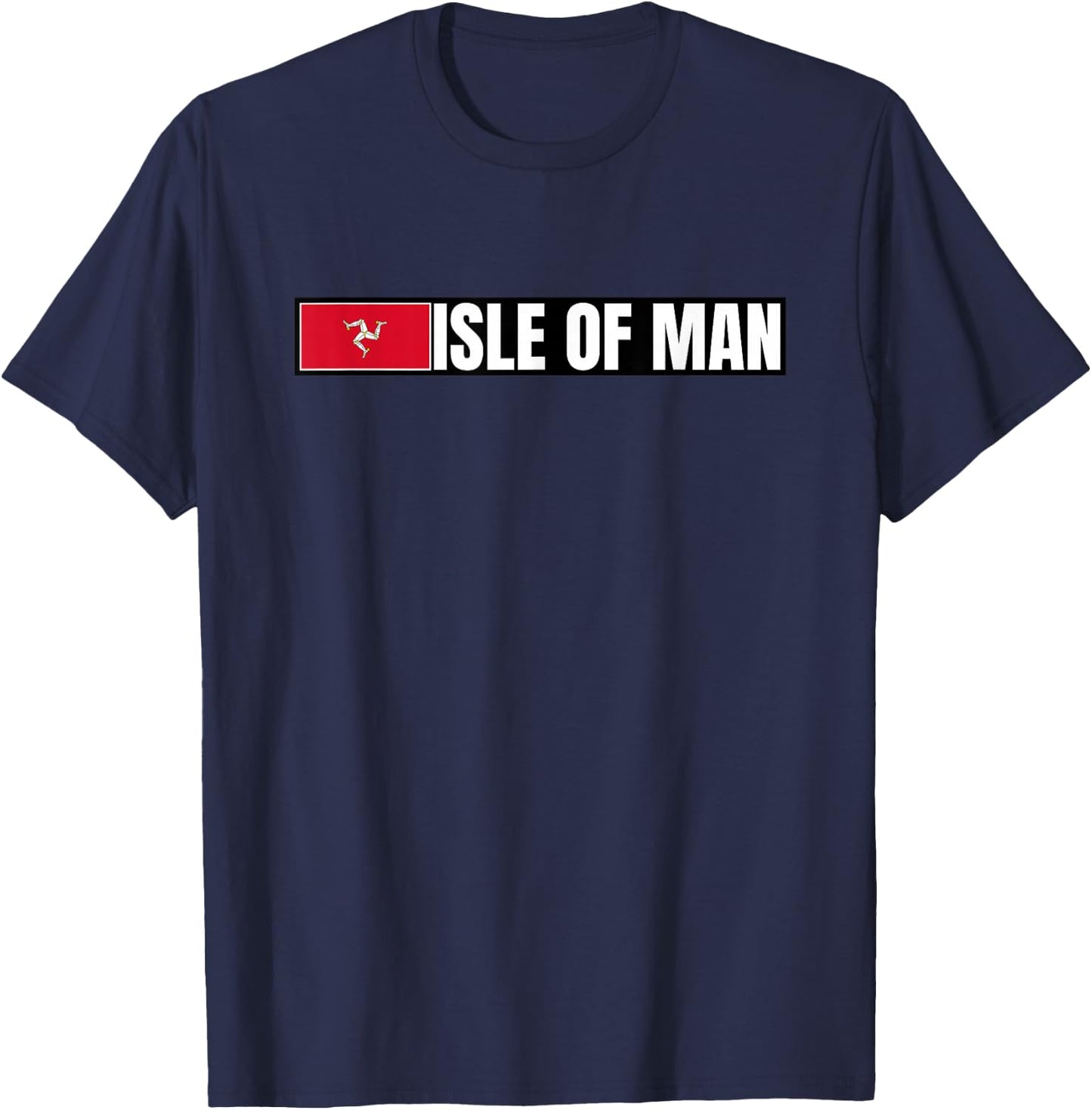 Isle Of Man Flag T-Shirt - T-Shirt | Navy