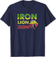 Iron, Lion, Zion, Jamaica, Rasta T-Shirt - T-Shirt | Navy