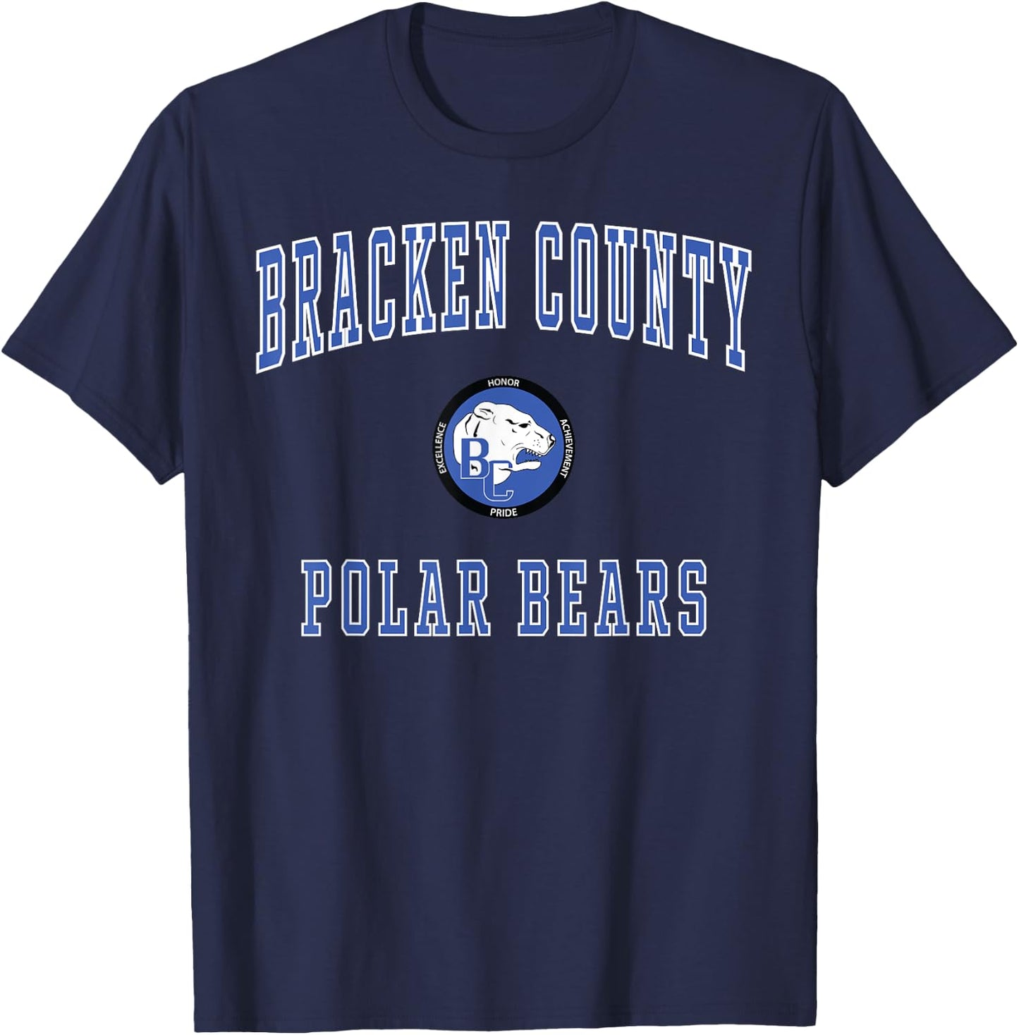 Bracken County High School Polar Bears T-Shirt - T-Shirt | Navy